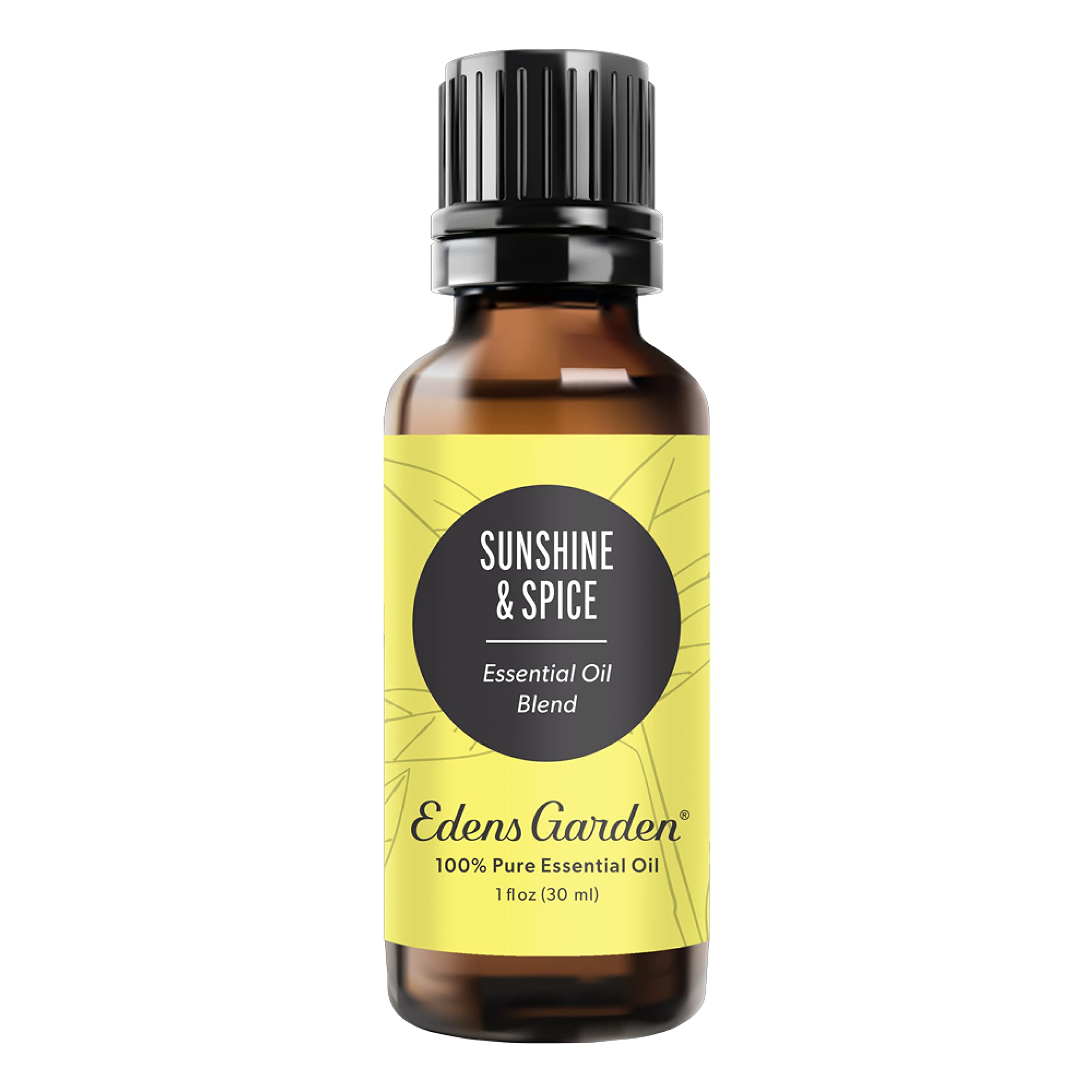Edens Garden Sunshine Spice Synergy Blend Essential Oil, Balsam, Camphor, Cinnamon Bark, Leaf.
