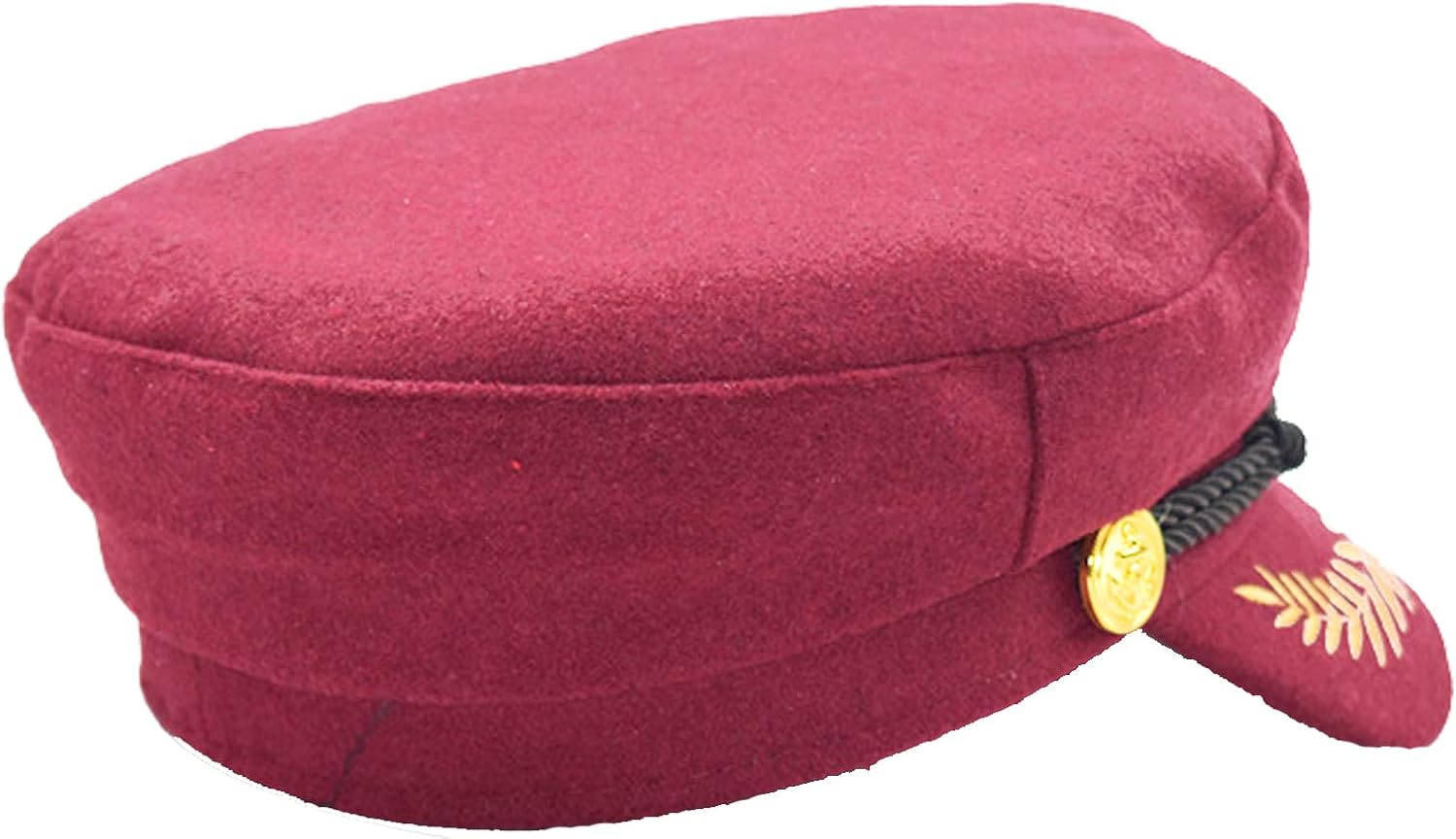 Miniatura 4 de Pinsway Sombrero clásico de capitán con corona real bordada, gorro de chofer, sombrero de yate, disfraz náutico de primer crucero