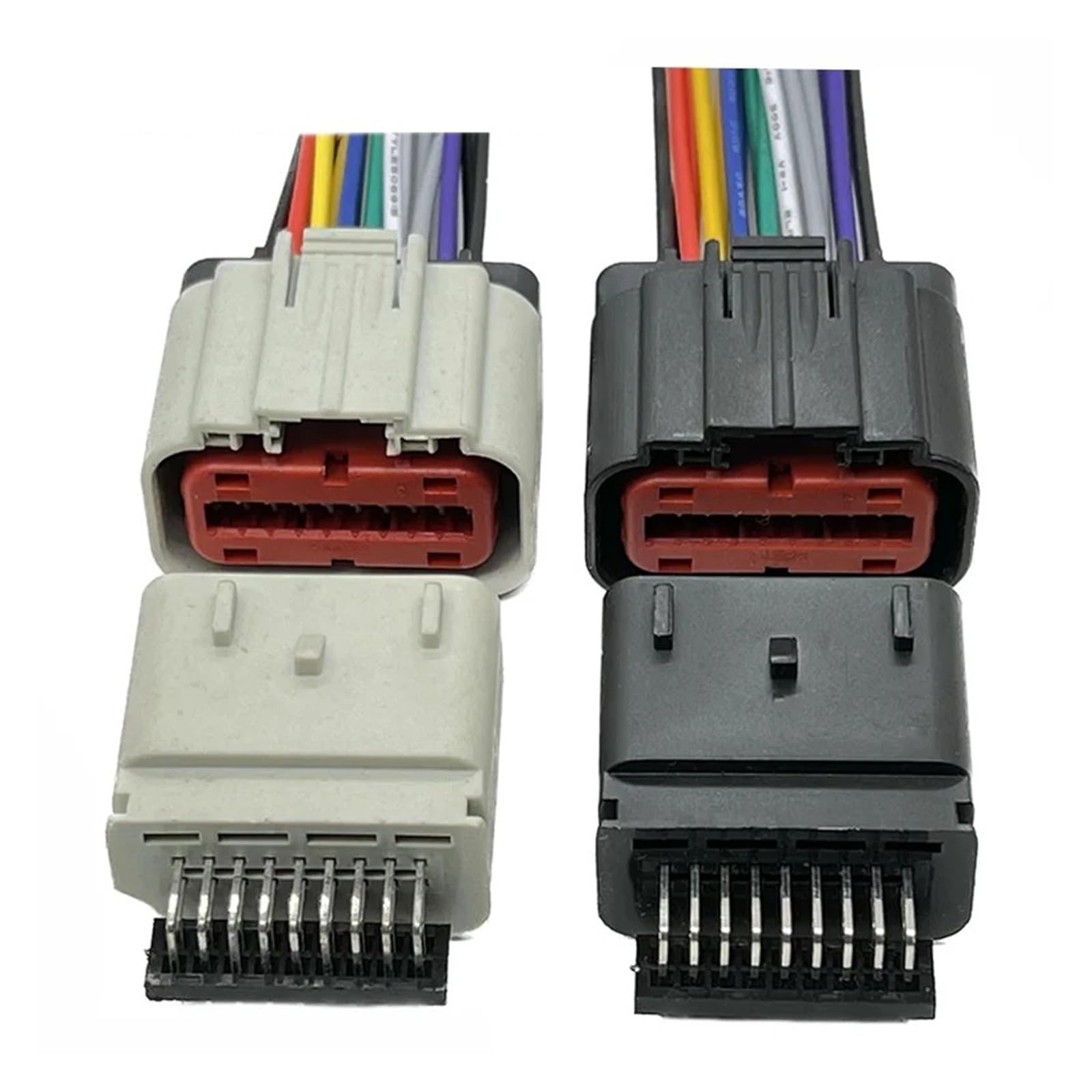 1 Satz 18-polige elektrische Kabelverbinder 2203663-6 for Kfz-Luftmengenmesser, passend for 1488533-6 und 1488533-5(18Pin Grey Male,5 Pcs)