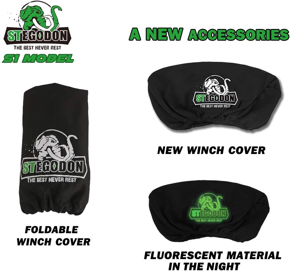 Bеѕt Dеаl Chеар 🛒 STEGODON New 9500 lb. Load Capacity Electric Winch S1,12V Waterproof IP67 Electric Winch with Hawse Fairlead, Synthetic Rope Winch with Wireless Handheld Remote and Wired Handle(Green-Rope) Bеѕt Cуbеr Dеаlѕ 🔥 STEGODON New 9500 lb. Load Capacity Electric Winch S1,12V Waterproof IP67 Electric Winch with Hawse Fairlead, Synthetic Rope Winch with Wireless Handheld Remote and Wired Handle(Green-Rope)