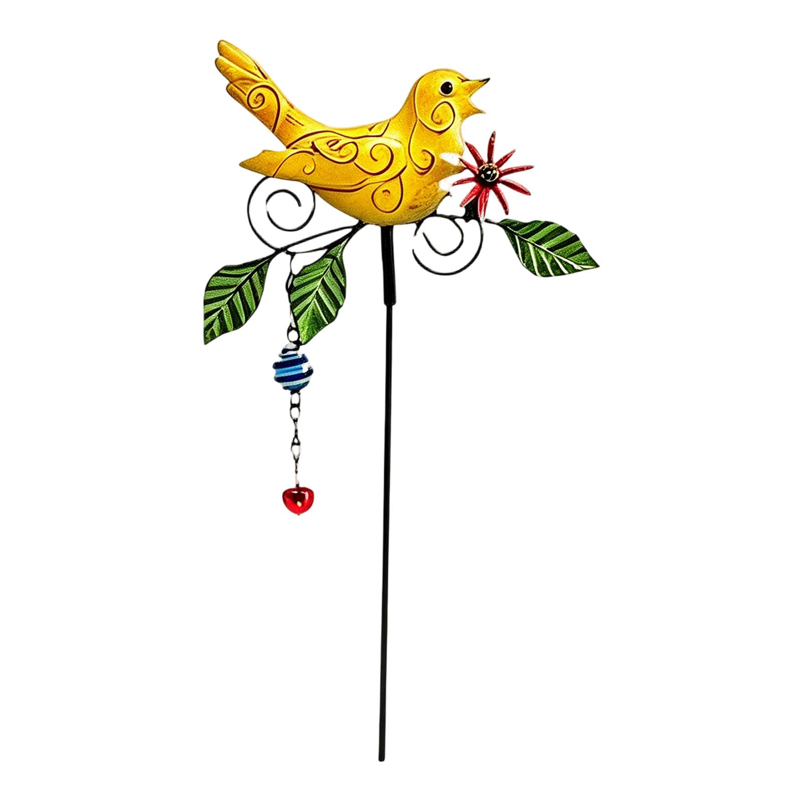 DRTLPMB Durability Iron Bird Statue Hand Painted Colorful Bird Lawns Art for Courtyard Lawns and Garden Decorative Accent Decorative Yard Stakes
