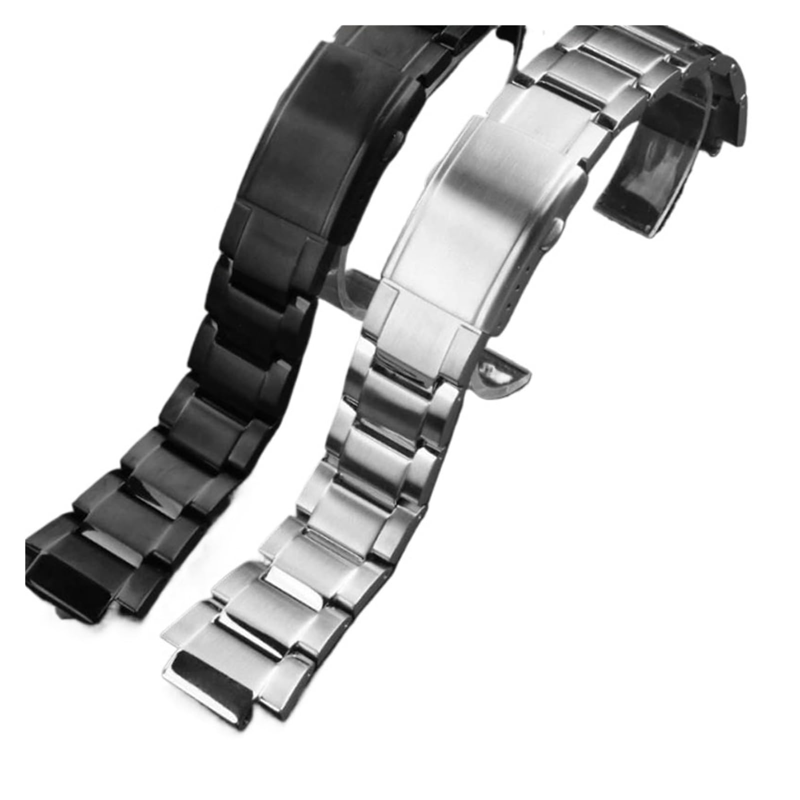 Cinturino for orologio in acciaio di precisione solido compatibile con Casio G-SHOCK GST-B200 GST-200D, cinturino for da uomo sgancio rapido rialzato, 16 mm