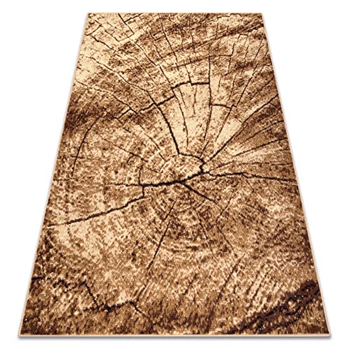 rugsx Teppich BCF Morad PIEN Baum Holz - beige 200x300 cm