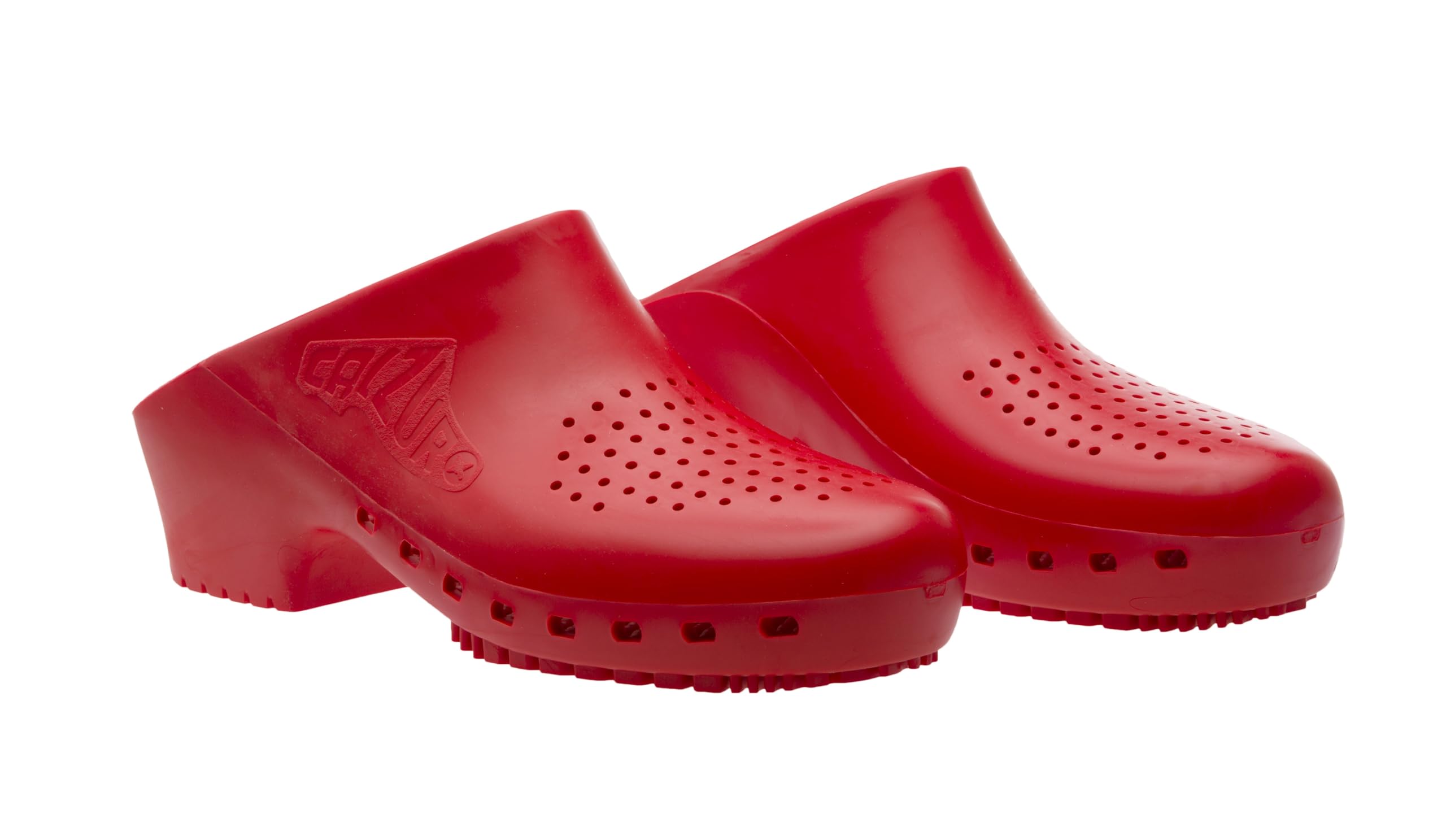 Calzuro Classic con Fori – Zoccoli Sanitari Professionali per Uomo e Donna, Comodi, Antiscivolo e Antistatici, Autoclavabili, Traspiranti, in Gomma Tecnica