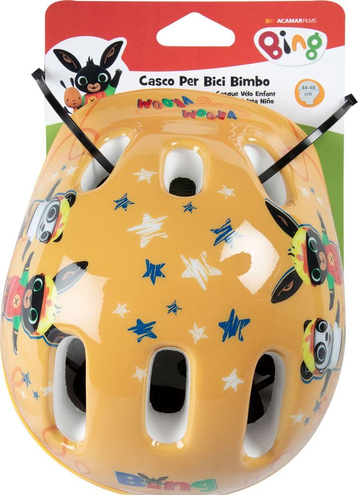 Casco ciclo bambino coniglietto Bing bici bicicletta (taglia XS) 44-48 cm protezione giallo