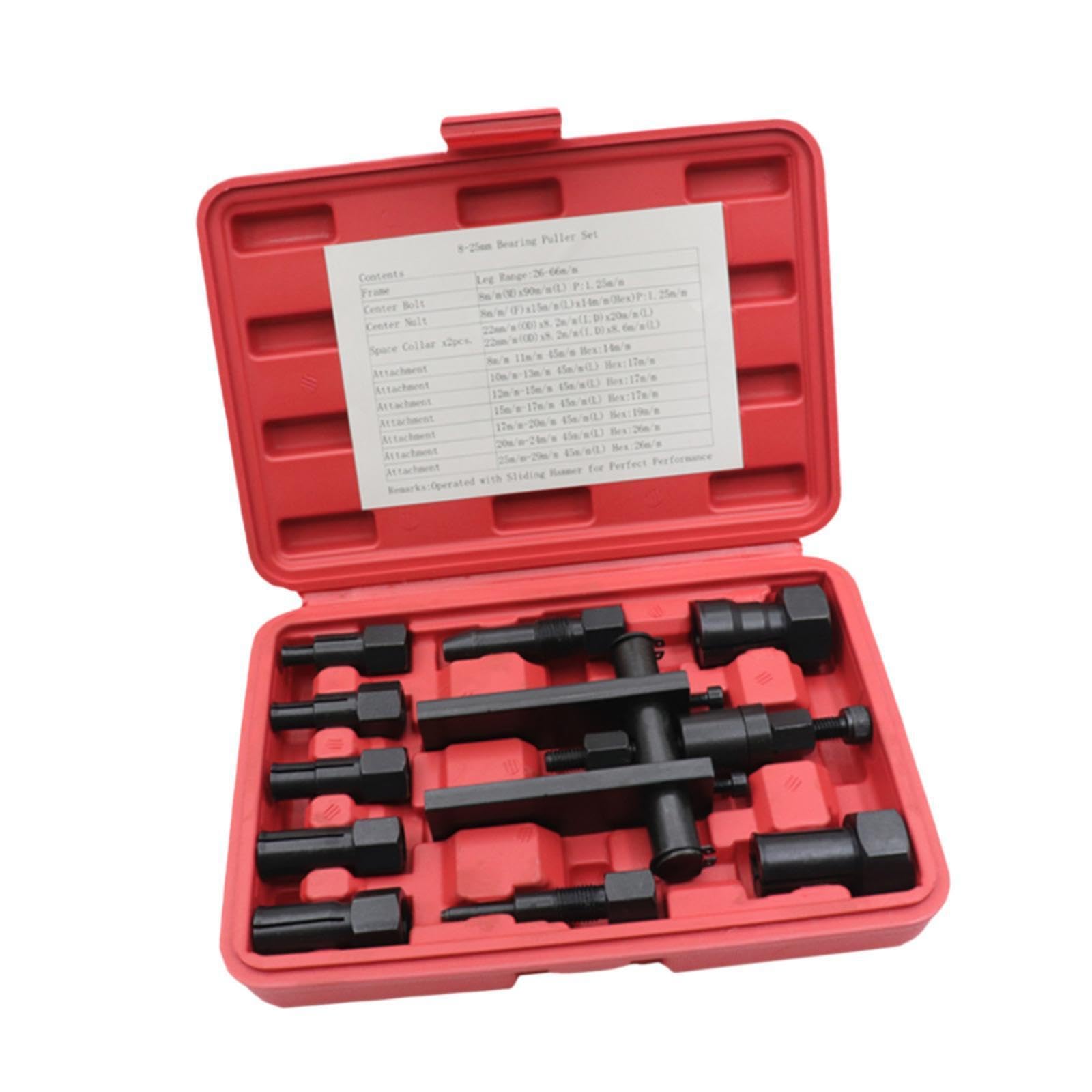 Ailan Estrattore per cuscinetti per ingranaggi ruota bici, in acciaio al cromo vanadio di qualità, forgiato per moto, versatile aggiunta al kit di attrezzi. Kit estrattore per cuscinetti interni,