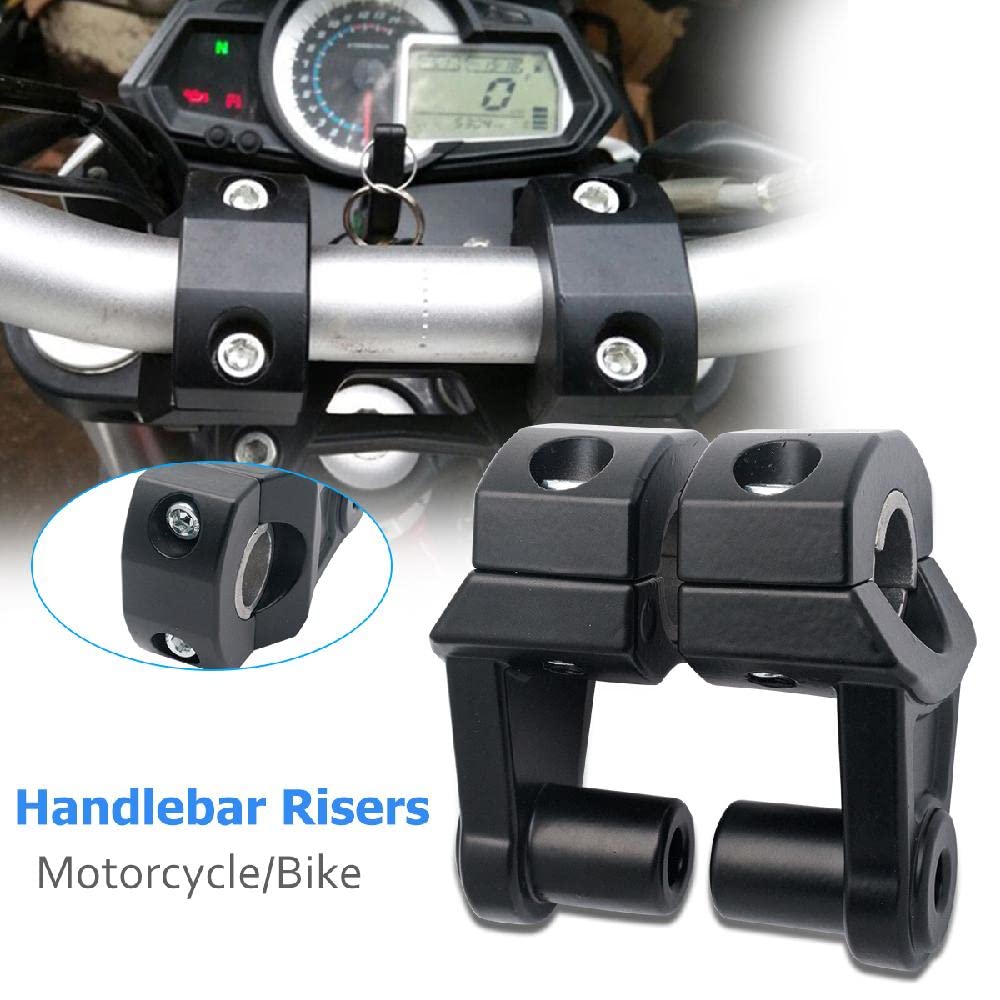 Baceyong Manubrio Risers, Modificato Leading Manubrio Kit Adatto per Fuoristrada Moto 7/8" (22mm), 2 pizze