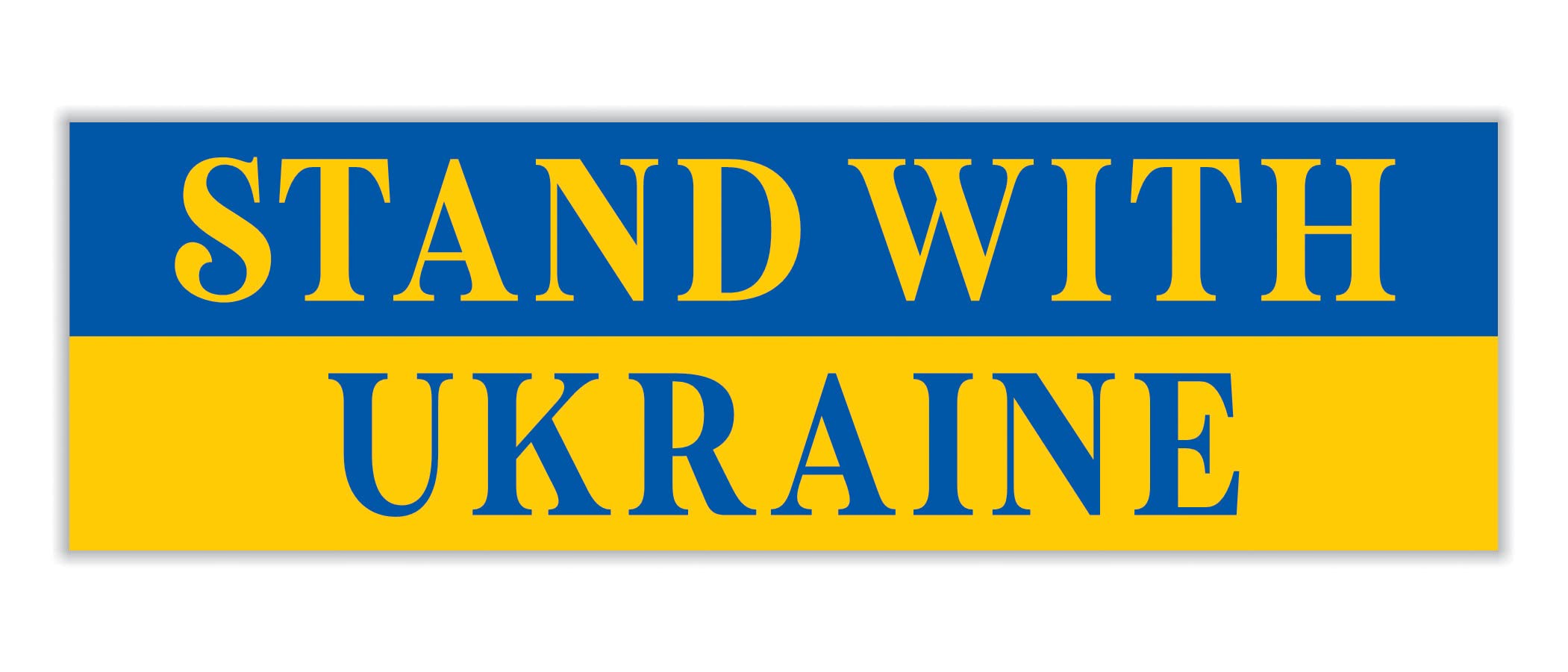 I Stand with Ukraine Car Magnet - We Stand with Ukraine Vehicle Magnet - Support Ukraine Sticker - 10