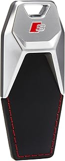 Audi 3181900700 S-Line Keyring Metal Leather Pendant