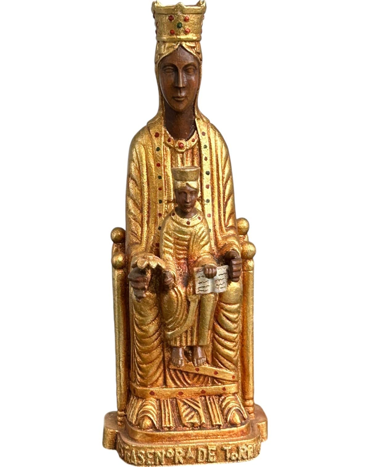 Dolfi | Madonna of Torreciudad in Wood 20 cm | Natural Wood in Val Gardena | Nativity Figure