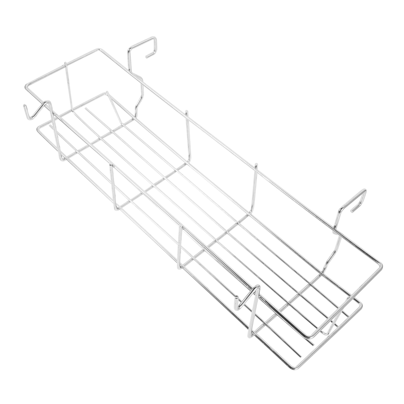 CIMAXIC Stainless Steel Grill Storage Basket Outdoor Side Hanging Holder Multi Use Picnic Cookware Shelf Resistant and Easy to Clean for Seasoning