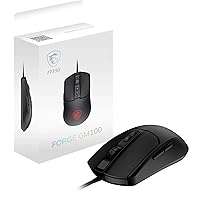 MSI FORGE GM100 Gaming Mouse – Sensore ottico 6400 DPI, design simmetrico