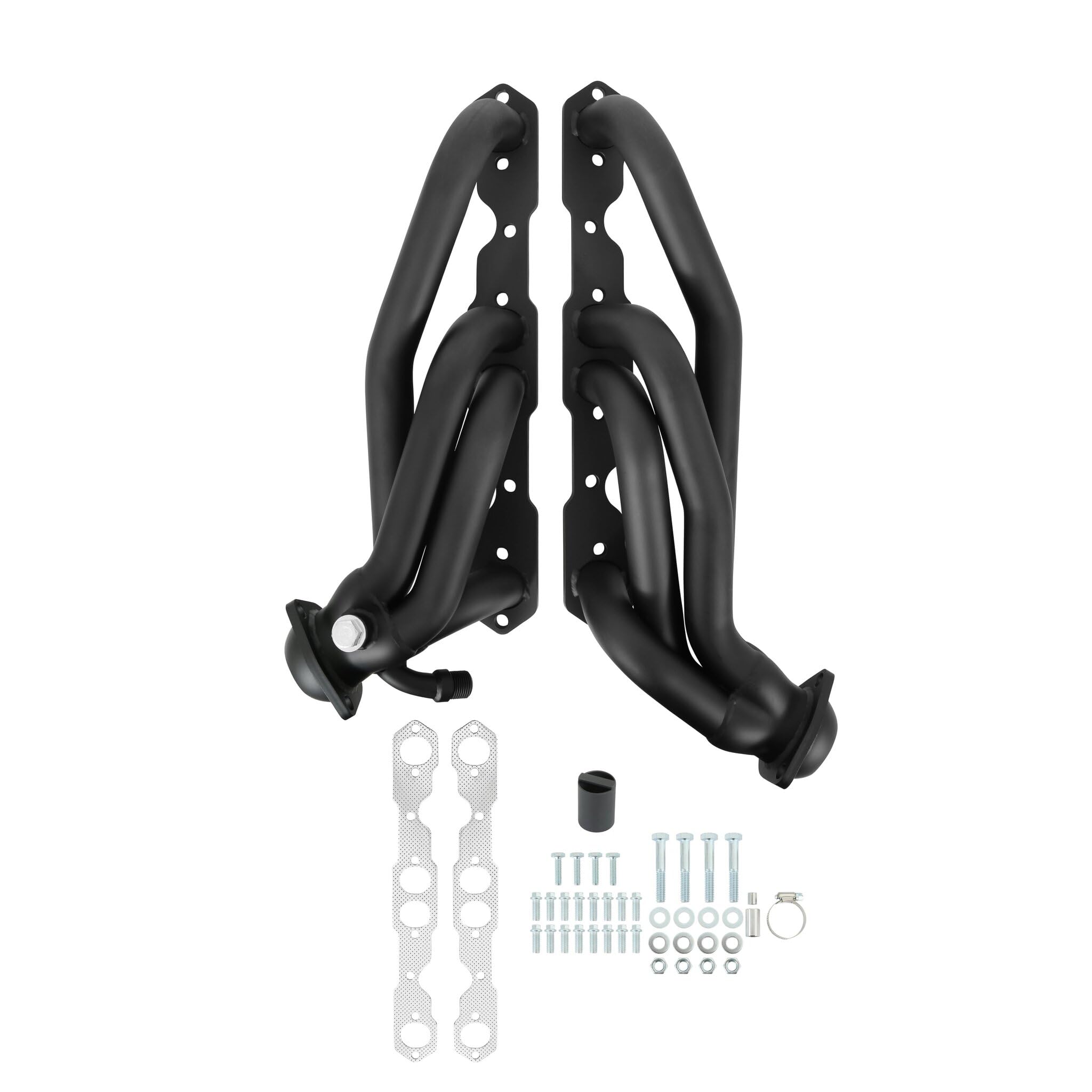 91832FLT Shorty Headers - Black Painted