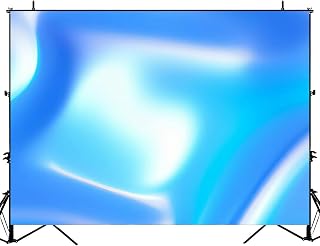 Ocean Blue Liquid Abstract Plastic Social Media Backdrop Bitrhday Party Decorations Photography Studio Photo Backdrops Background Props Wall Decor Photoshoot Podcast