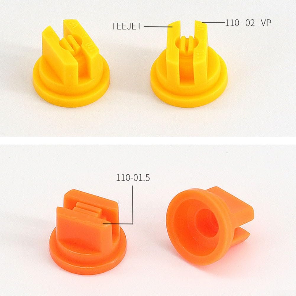 Buses de pulvérisation, jet haute pression avec 6 buses de ventilateur 110°, ouverture de 0,1 à 0,4 mm, buse de pulvérisation assortiment pour pulvérisation de jardin pièce de rechange