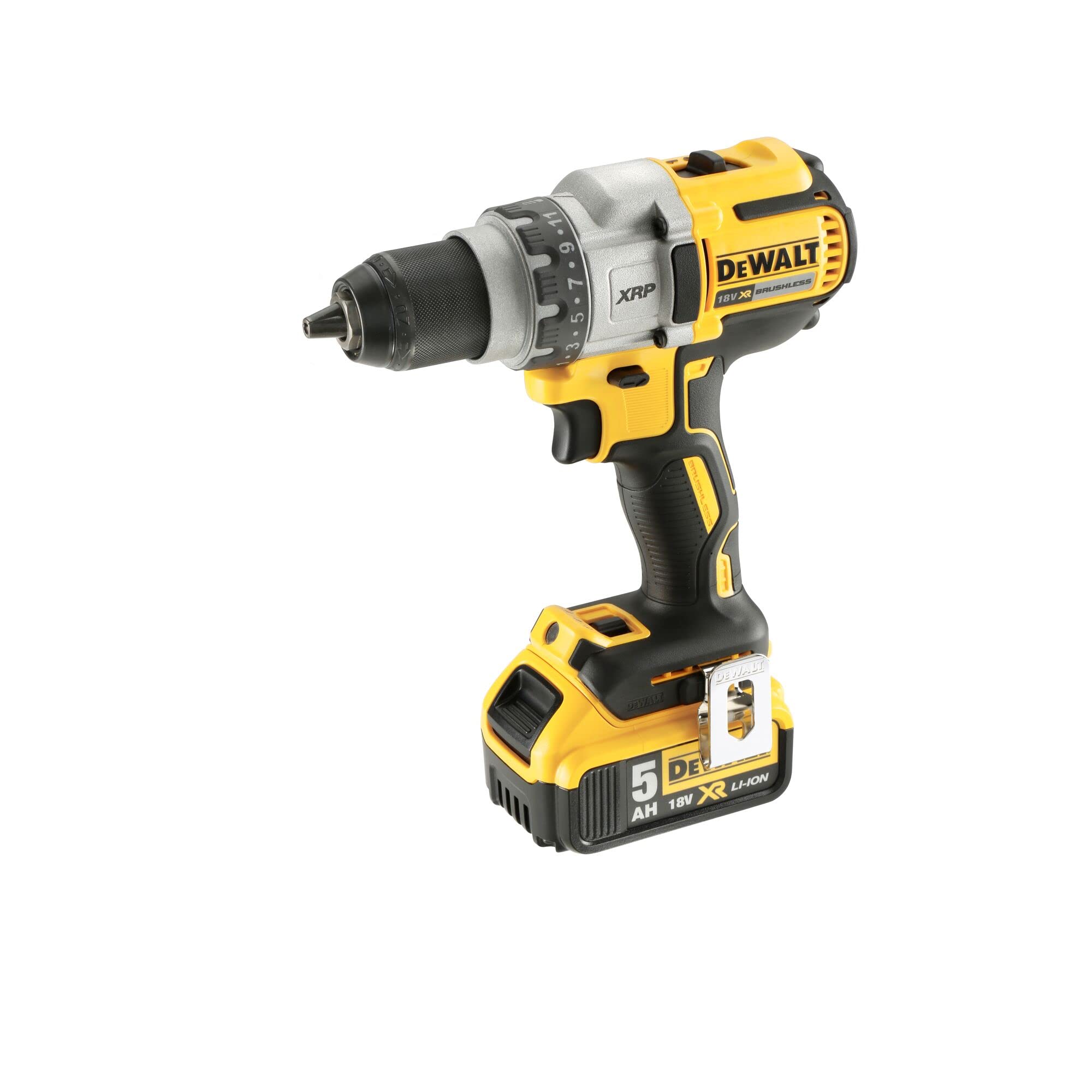Dewalt Cordless Xr Brushless Drill Driver, Yellow/Black, Dcd991P2-Gb