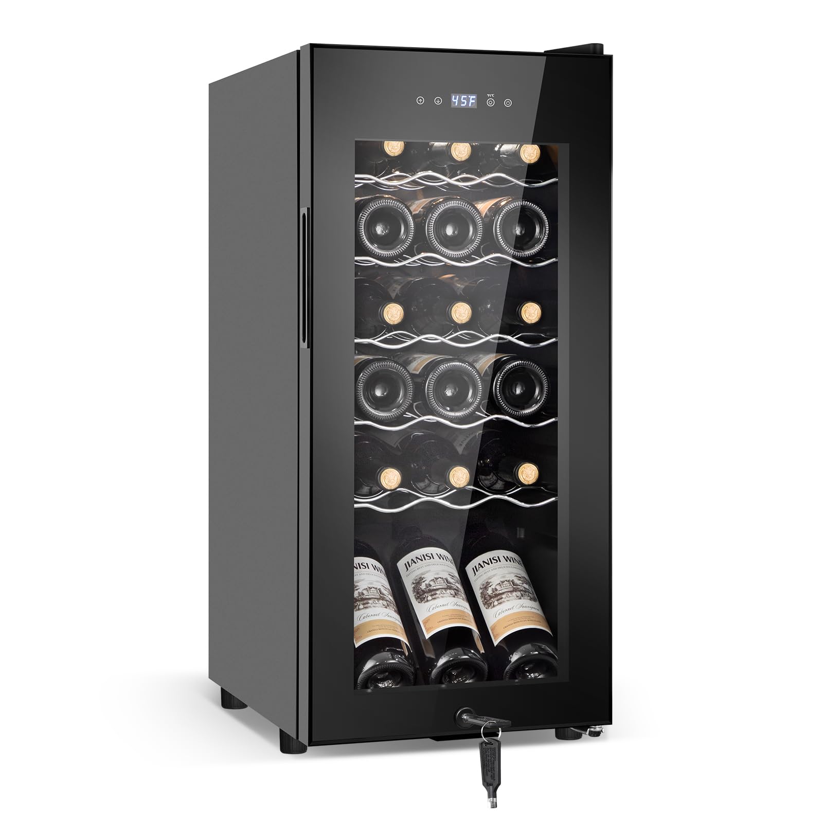 Tylza TAHJ18 Wine Cooler Black