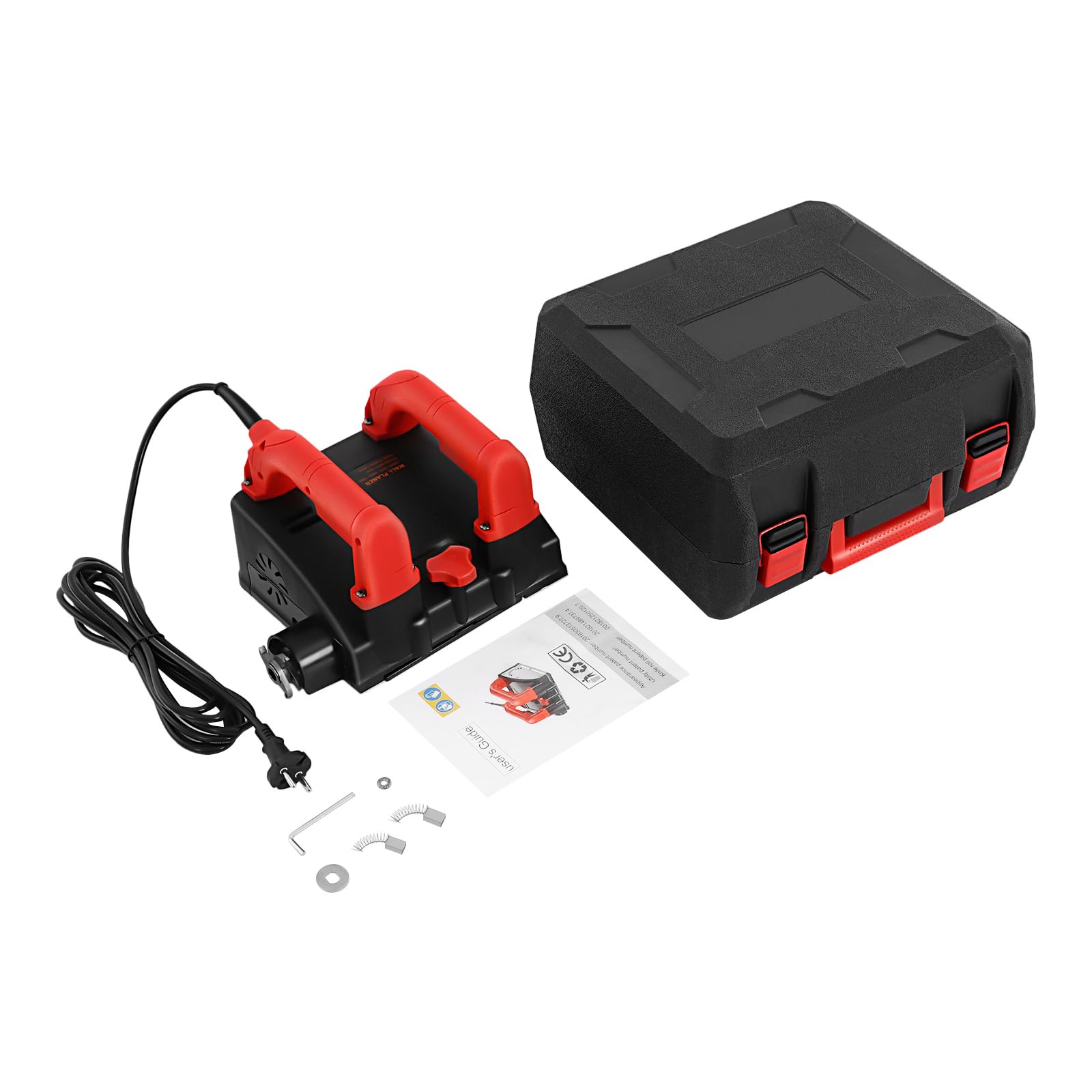 1200W Cepilladora Eléctrica Lijadora de Hormigón Contiene 26 Cuchillas Fresadora de Cilindros Lijadora de Pared Fresa de Yeso 3000 t/min
