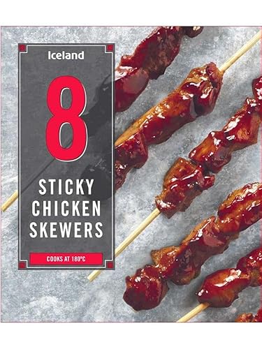 Iceland 8 Sticky Chicken Skewers 181g