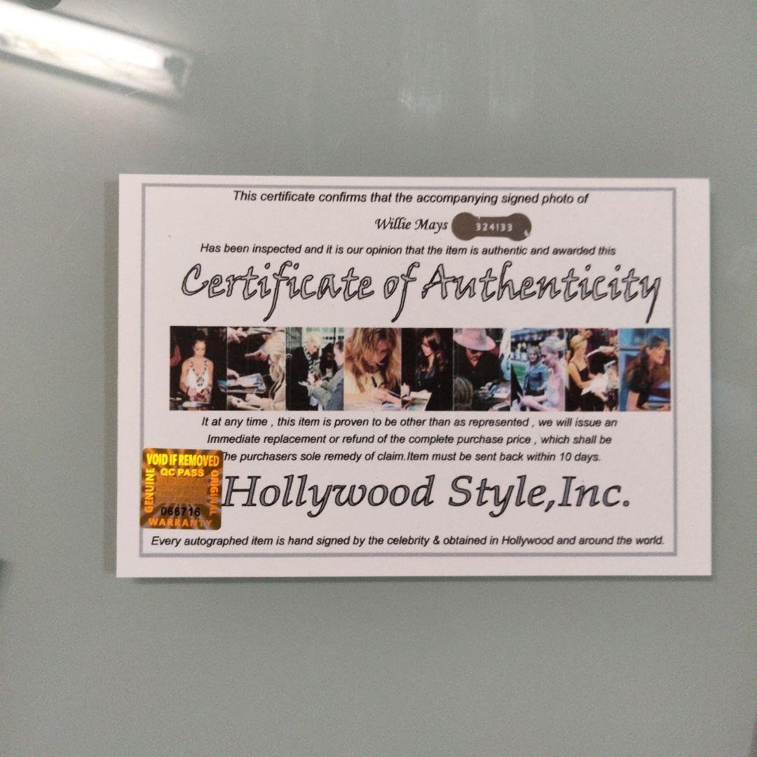 Amazon.co.jp: 野球の殿堂…ウィリーメイズ直筆サイン入り超 特大写真  