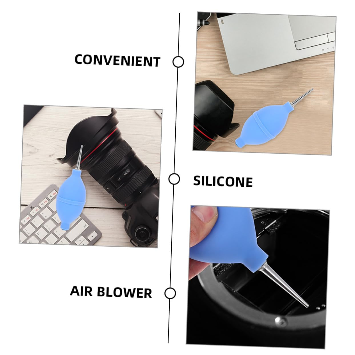 4stücke Teiliges Hochwertige Kamera-luftbläser Langlebige Squeeze-pumpe Effektiven Von Objektiven Und Kamerateilen Für Fotografie Und