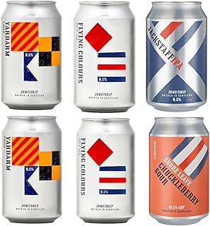 Jump Ship Brewing 0.5% Alcohol Free Beer | Craft Beer Gift Set | Lager, IPA, Pale Ale, Sour | 6 x 330ml Award-Winning Non-Alcoholic Beers