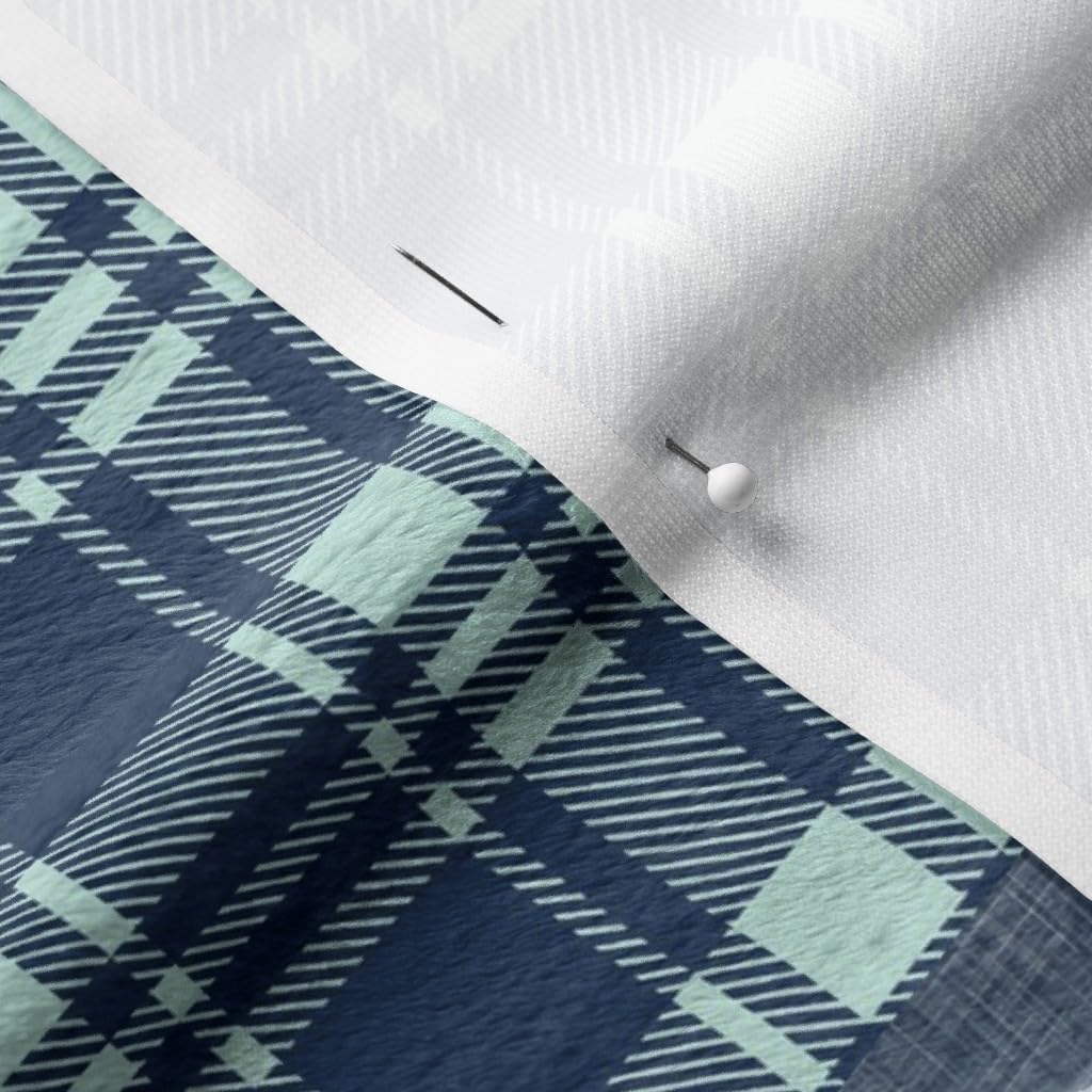 Spoonflower Fabric - Happy Camper Wholecloth Moose Camping Arrows Bear Outdoors Patchwork Printed on Minky Fabric by The Yard - Sewing Baby Blankets Quilt Backing Plush