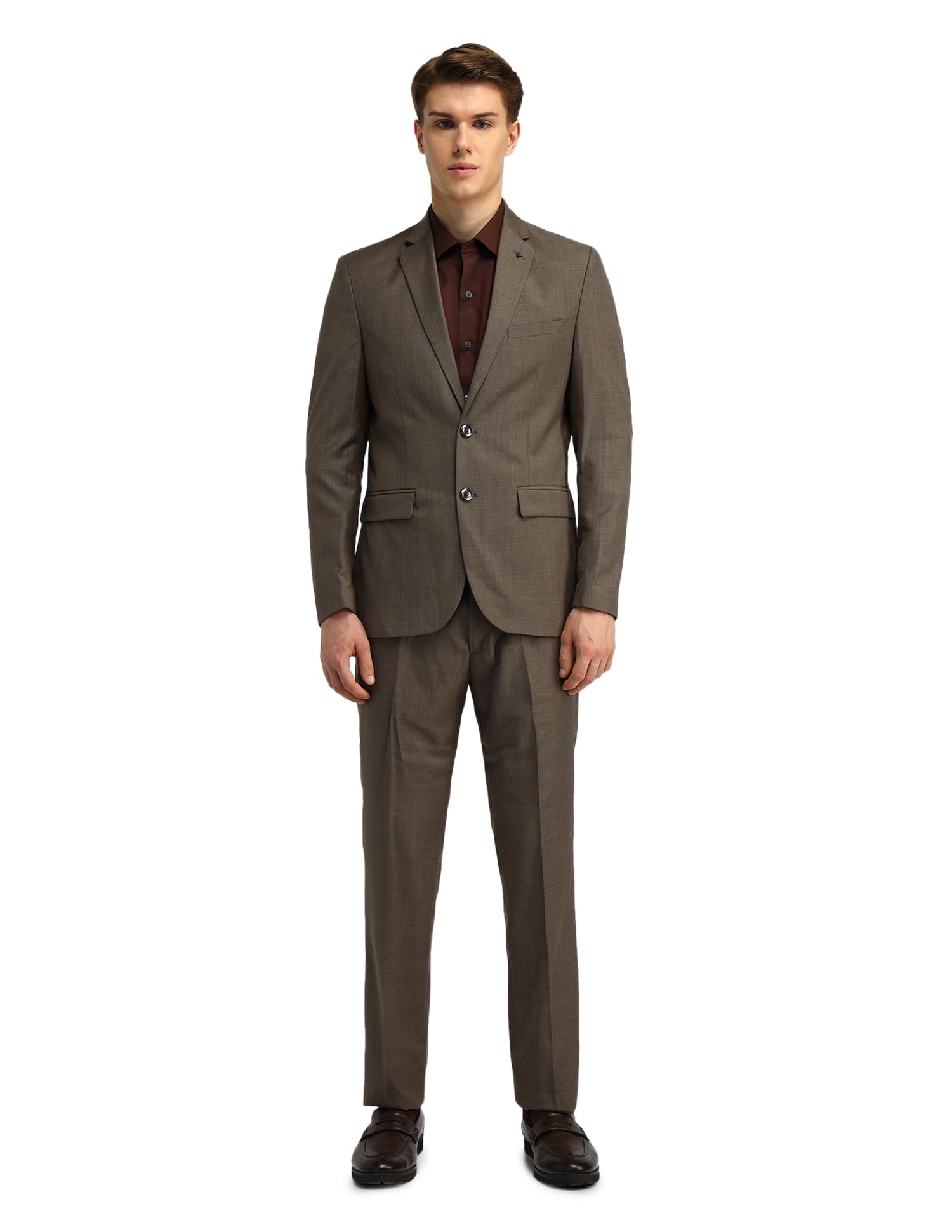 arrow Men's Polyester Classic Business Suit Pants Set-picture-23