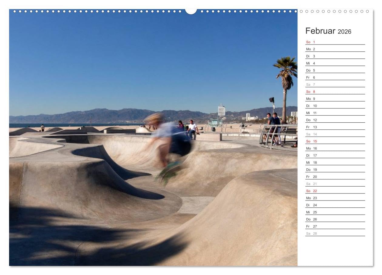 Los Angeles - Kalifornien (hochwertiger Premium Wandkalender 2026 DIN A2 quer), Kunstdruck in Hochglanz: Die ganze Vielfalt der Megastadt an der amerikanischen Westküste (CALVENDO Orte)