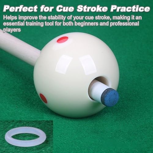Miniatura 5 de Balón de entrenamiento de billar Bola de billar con agujero Balón de práctica de billar Ayudante de Billar Ayuda de Práctica Accesorio de Asistencia