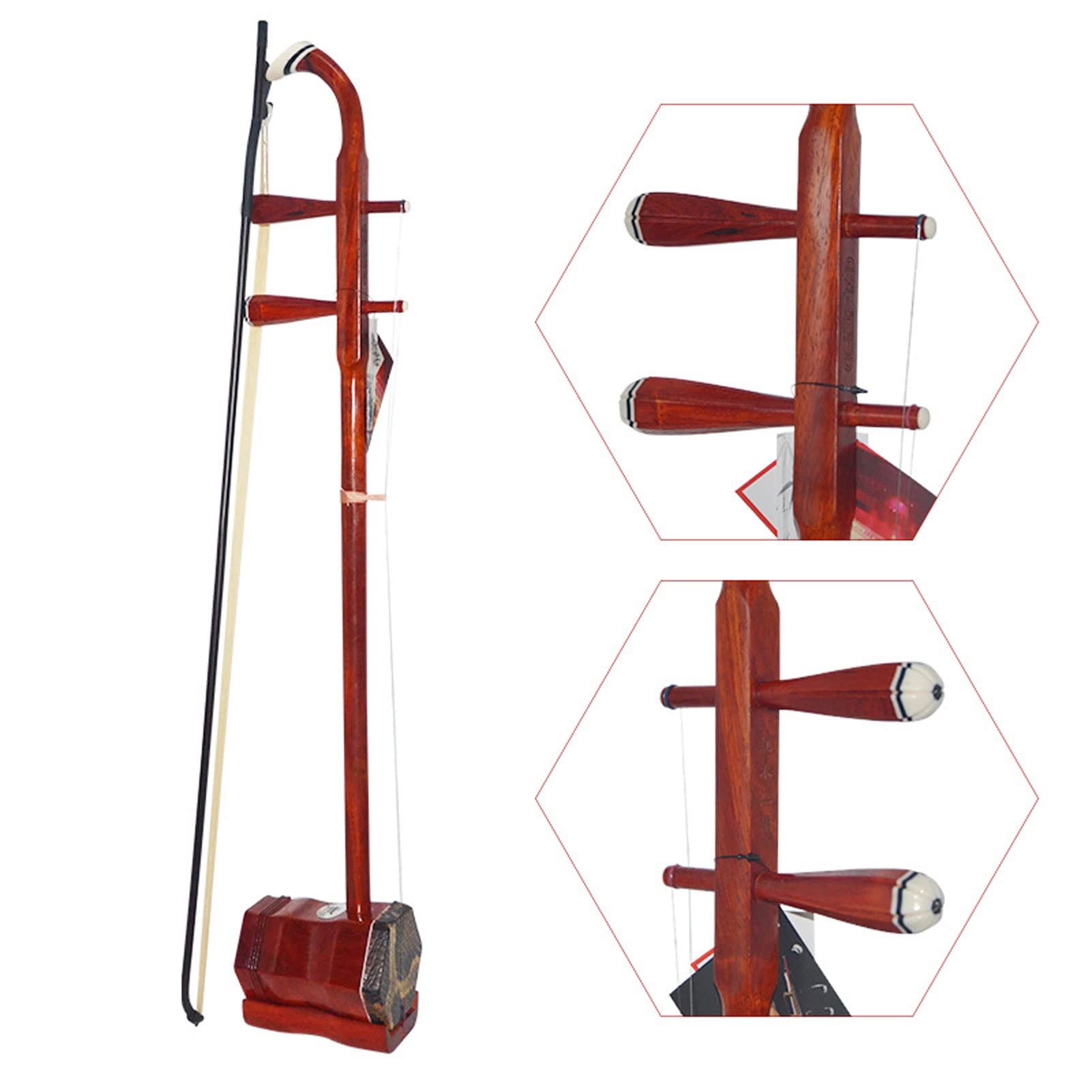 Erhu, Cinese A 2 Corde Violino, Strumento a corde Erhu for principianti e amanti di Erhu con un suono dolce