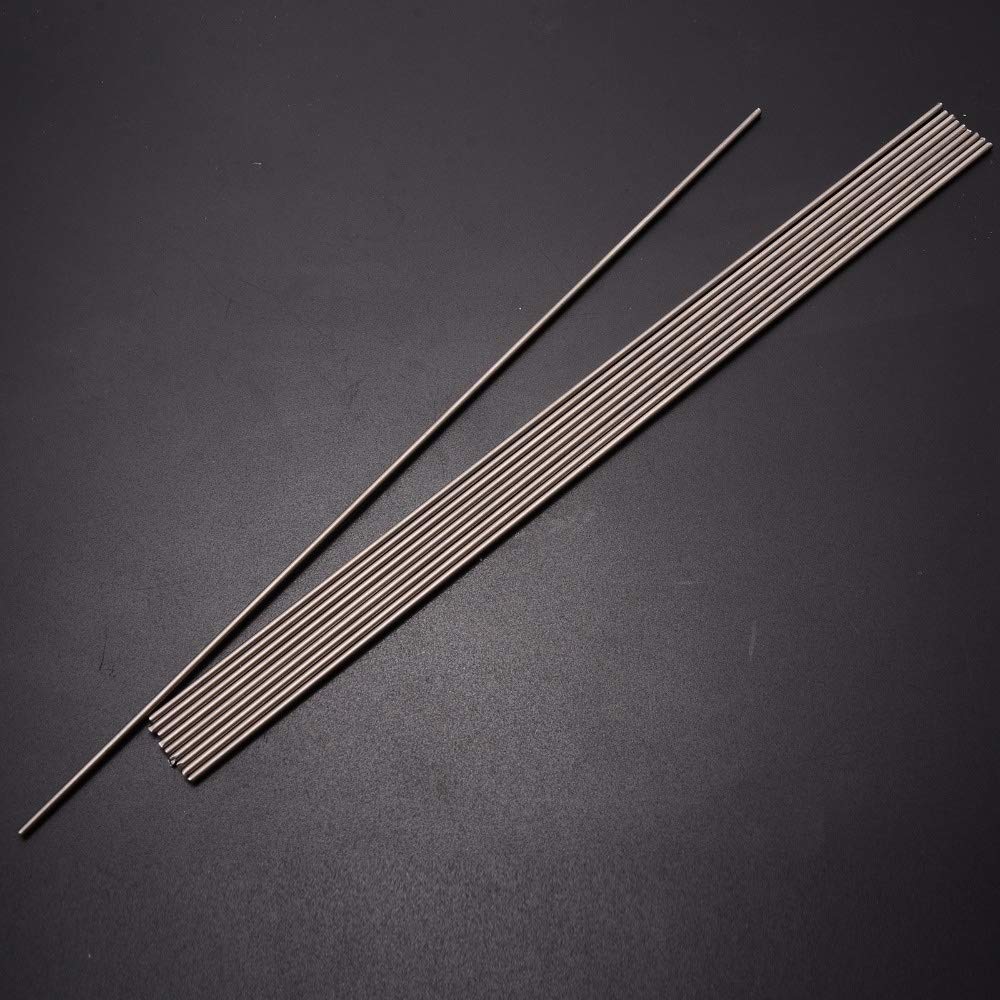 10pcs Gr.5 Grade 5 Titan 6Al-4V Rundstab Ti Schweißdrähte 2 mm Durchmesser Korrosionsbeständigkeit