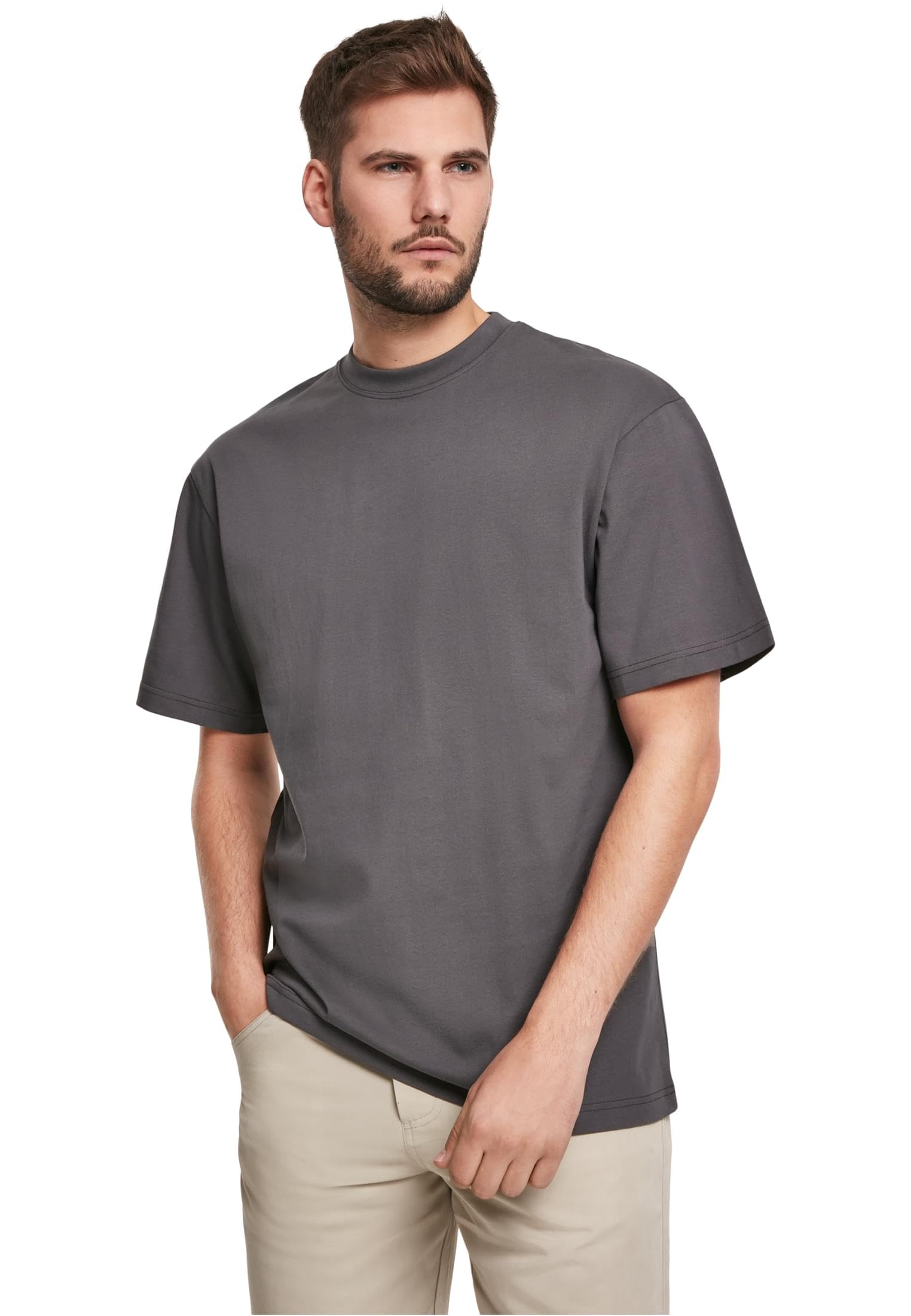 mens Tall Tee Oversized T-Shirt Oversized Short Sleeves T-Shirt with Dropped Shoulders, 100% Jersey Cotton (pack of 1)
