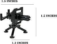 Vista 2 de Minigun personalizado con ametralladora de montaje en trípode diseñada para minifiguras de ladrillo