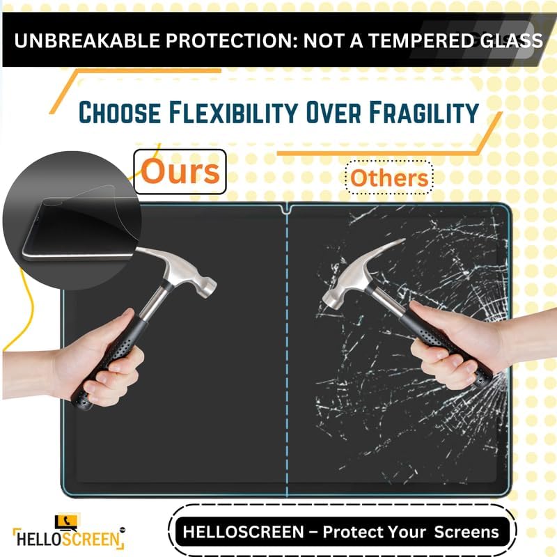 Image of Unbreakable Screen Protector Guard for Samsung Galaxy Tab S11 11 inch Tablet, |1 Pack| 9H Flexible PET Film, HD Clear, Anti-Scratch, Bubble-Free (Not a Tempered Glass)