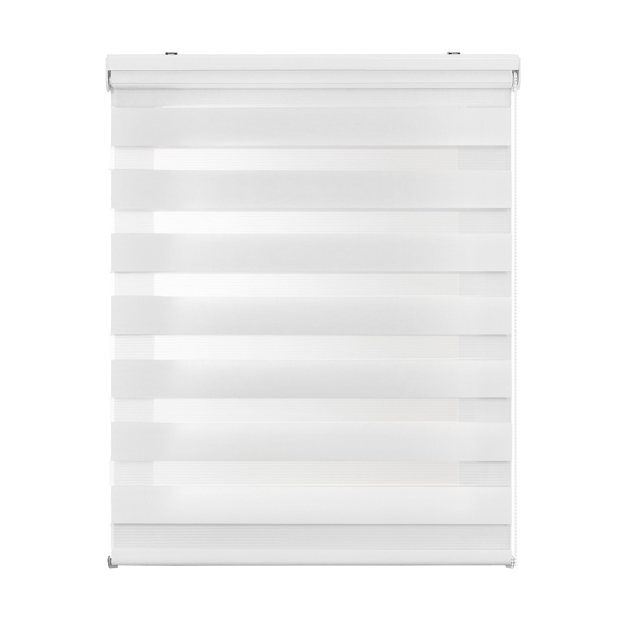Estores Noche y Día de Calidad con Doble Tejido Elegantes para Ventanas de Interior y Puertas. Elige la privacidad y el Paso de la luz STORESDECO Blanco 120 x 250 cm (Ancho x Largo)