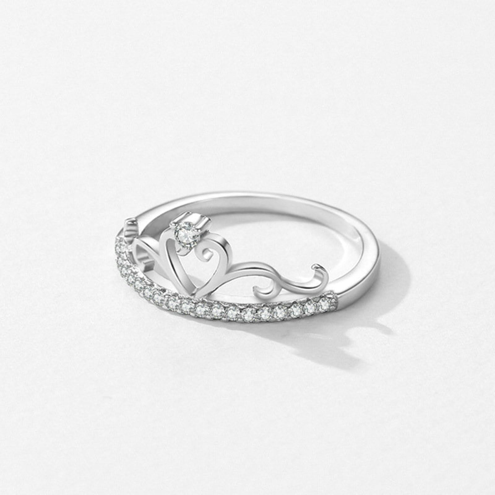 Moissanite obrączki ślubne z prawdziwego złota, korona, pierścionki zaręczynowe z moissanite, pierścionek rocznicowy