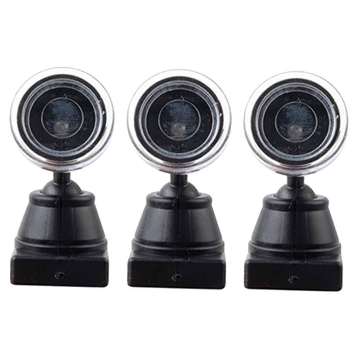 KONTONTY Micro Signal Light Models for Table Layout 3pcs Mini House Decor Perfect for Boys and Girls