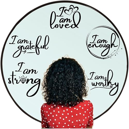 Miniatura 10 de Adhesivo estático de afirmación positiva  Espejo de ventana  Sin adhesivo  Reutilizable  Ideal para profesores, educadores, padres y niños, aumenta