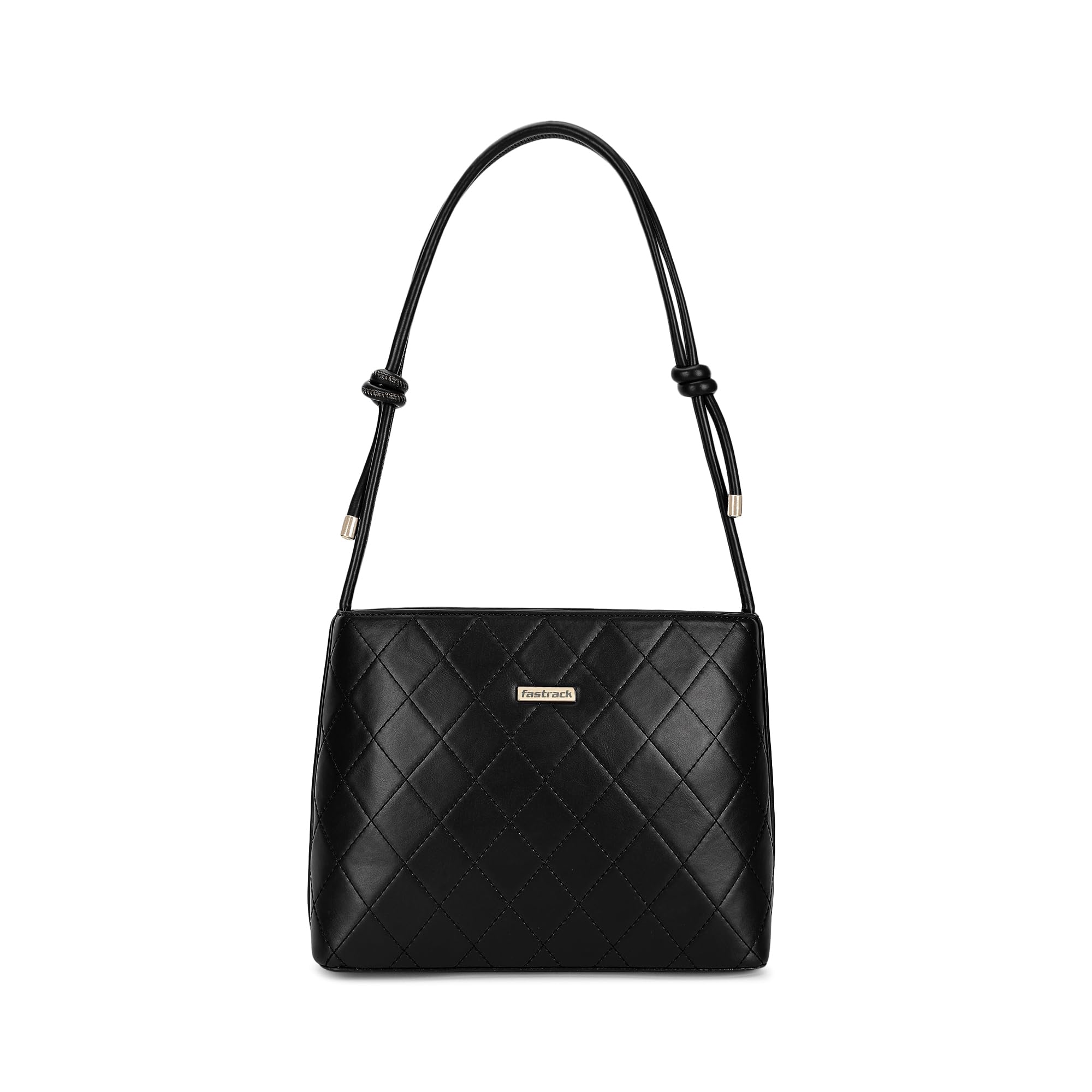 Quilt Knot Shoulder Bag with Chic Knotted Strap Detail and Secure Zip Closure - Trendy Quilted Hobo Bag for Everyday Style-image-25
