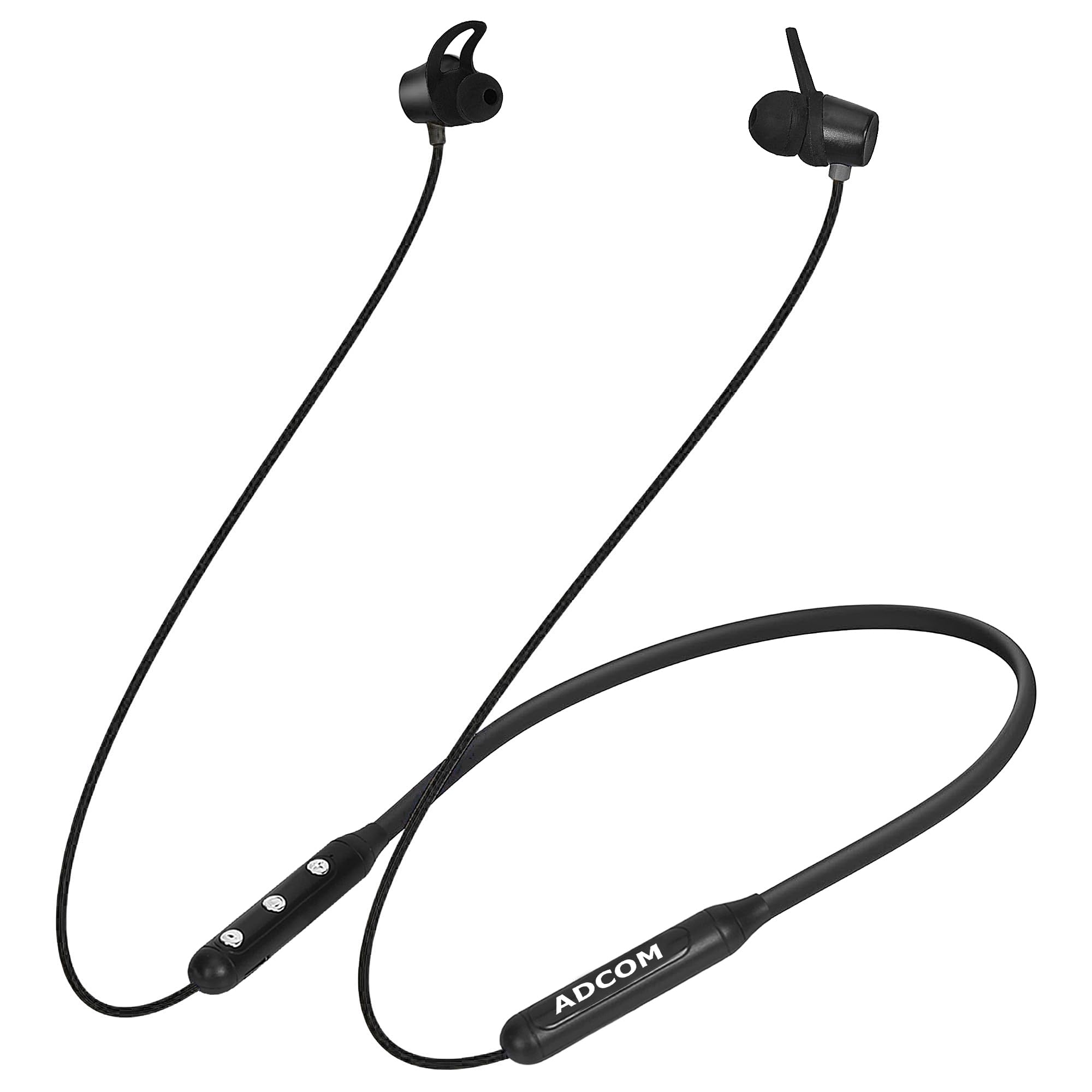 Adcom Sync Wireless Bluetooth Neckband Headset with Up to 10 Hours Playback, Magnetic Earbuds, 10mm Bass Drivers & 200 mAh Battery (Black) (B0CSFWVYDJ) Amazon Price History, Amazon Price Tracker