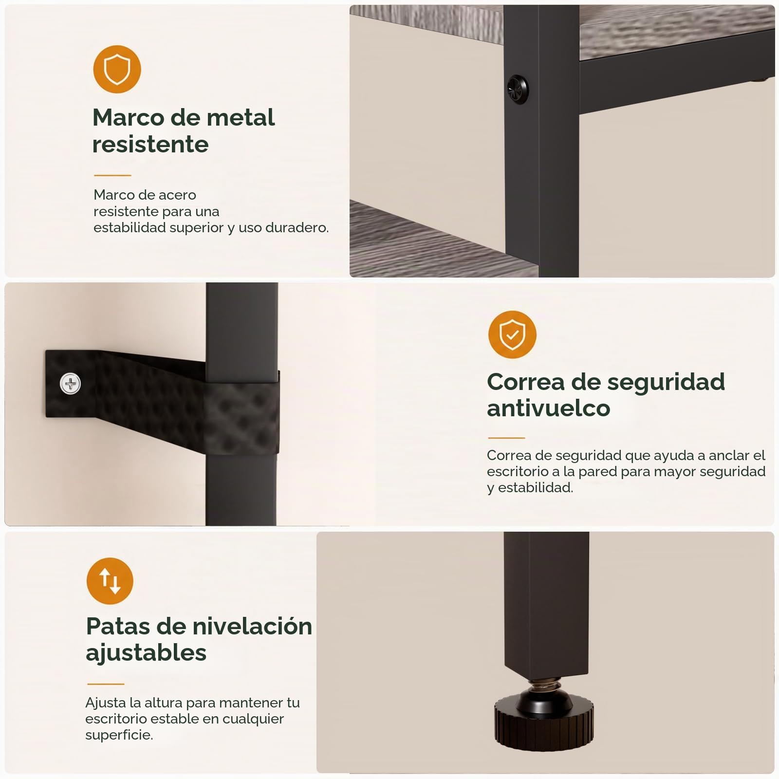 Yorbay Escritorio de oficina doble con enchufes: mesa de ordenador en forma de L con cajones de tela, estantería para impresora, mesa LED para juegos, escritorio de esquina para oficina, estudio, sala