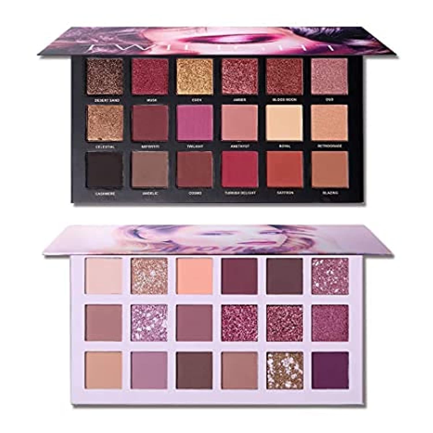 Scent House Nude Eyeshadow Palette Matte Shimmer Set (Rose and Pink)