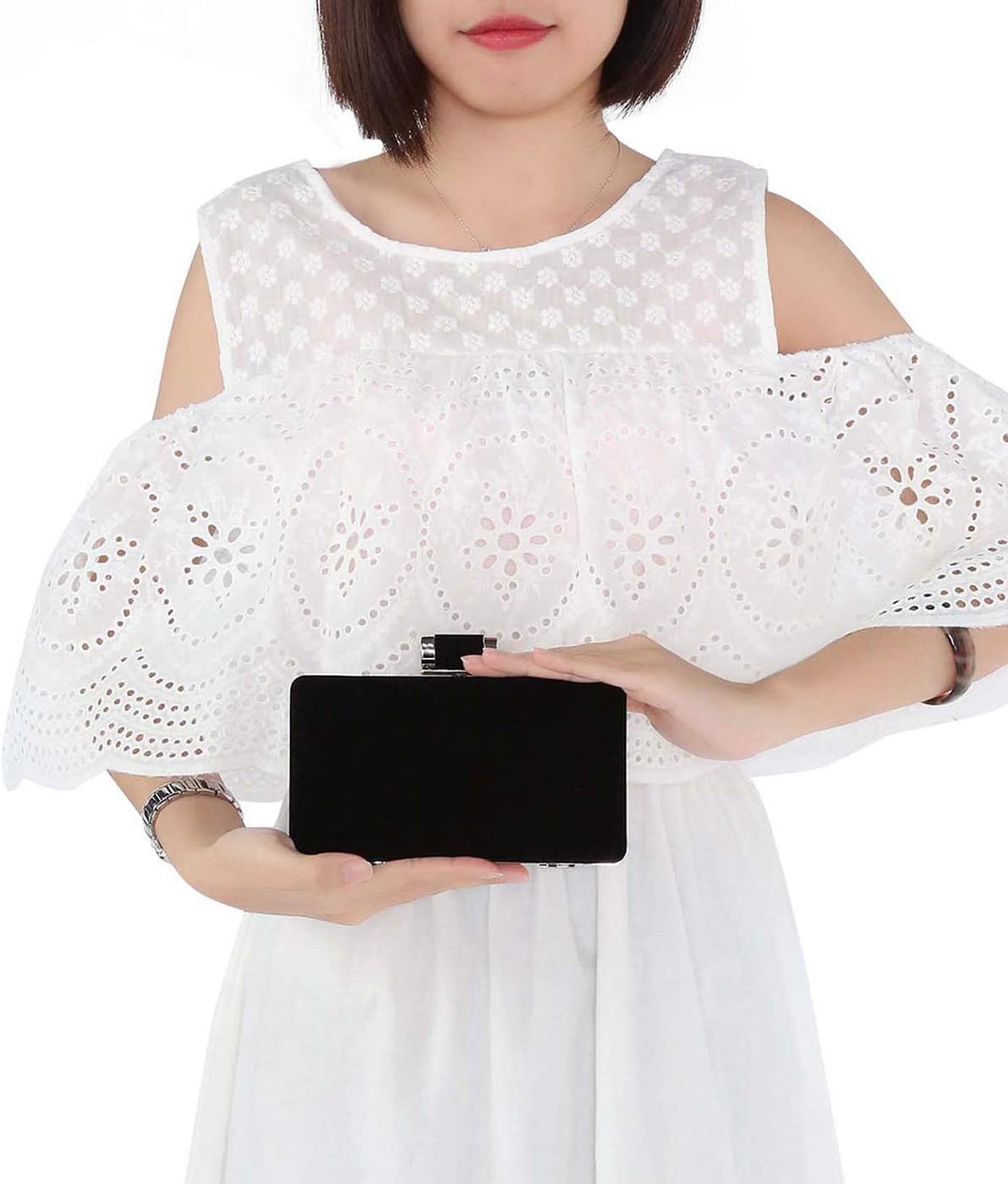 Selighting Elegant Velvet Clutch Evening Bags for Women Formal Wedding Party Clutch Purse Prom Cocktail Handbags - Image 3