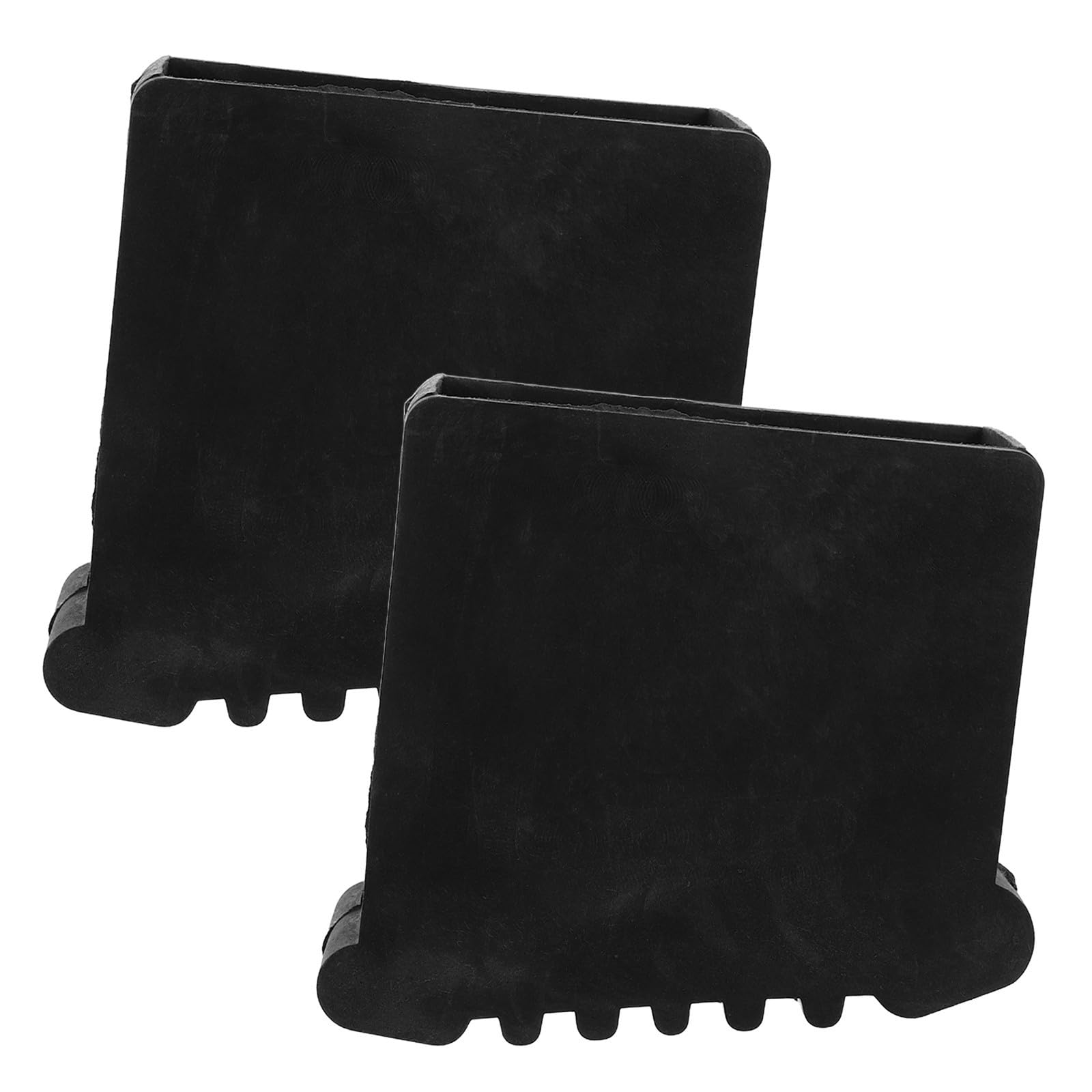 SOLUSTRE Rubber Ladder Caps 2 Pieces Non-Slip Replacement Foot Covers 30X70Mm Black for Step Ladders and Extension Ladder