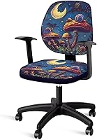 Vista 42 de Fundas para silla de oficina Galaxy - 2 fundas para sillas de escritorio, invitados y juegos, universal, elásticas