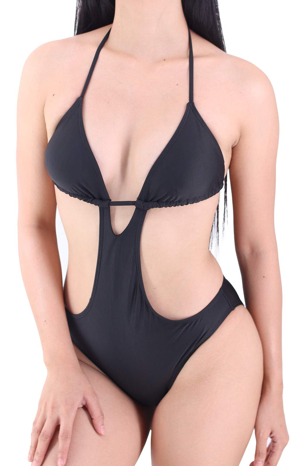 Black trikini swimsuit