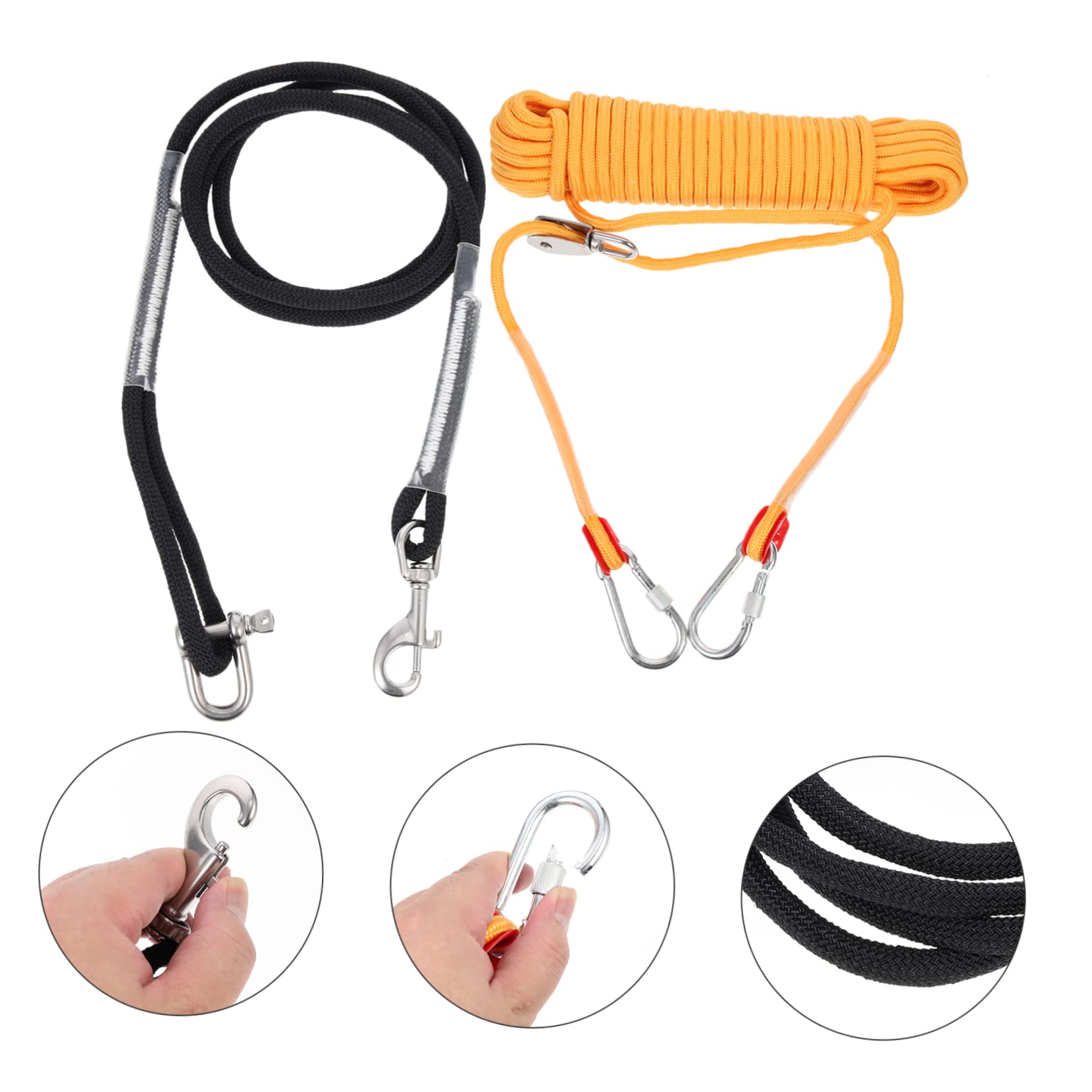 Cable De Amarre para Perros De Nylon Cadena para Pasear Cachorros Al Aire Accesorio De Acampada para Camping y Excursiones
