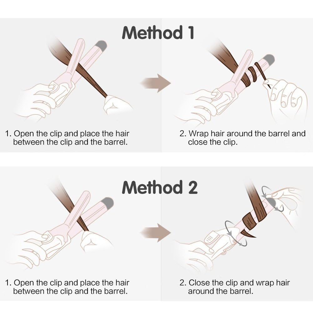 5 in 1 Lockenstab Set -Multifunktions Austauschbare Lockenwickler Set,0.3 bis 1.25 Zoll Lockenstab mit Keramikbeschichtung und hitzebeständigem Handschuh