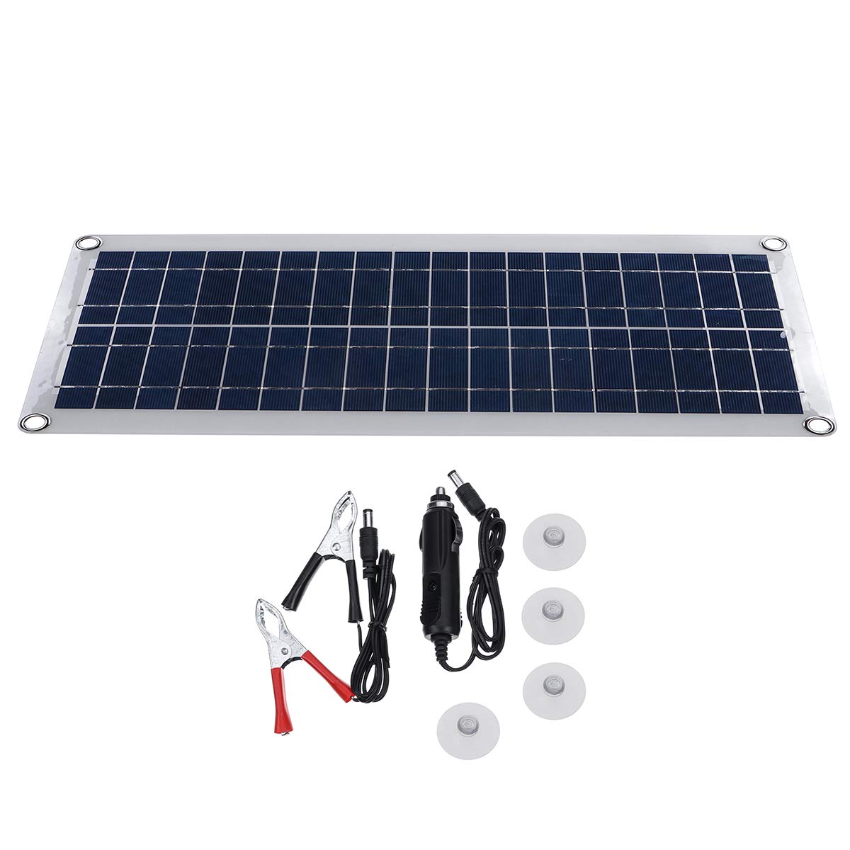Chargeur De Batterie De Remplissage De Port Usb De 5V Cc De Panneau De 30W Double 12V / 18V Pour Le Camping Voyageant